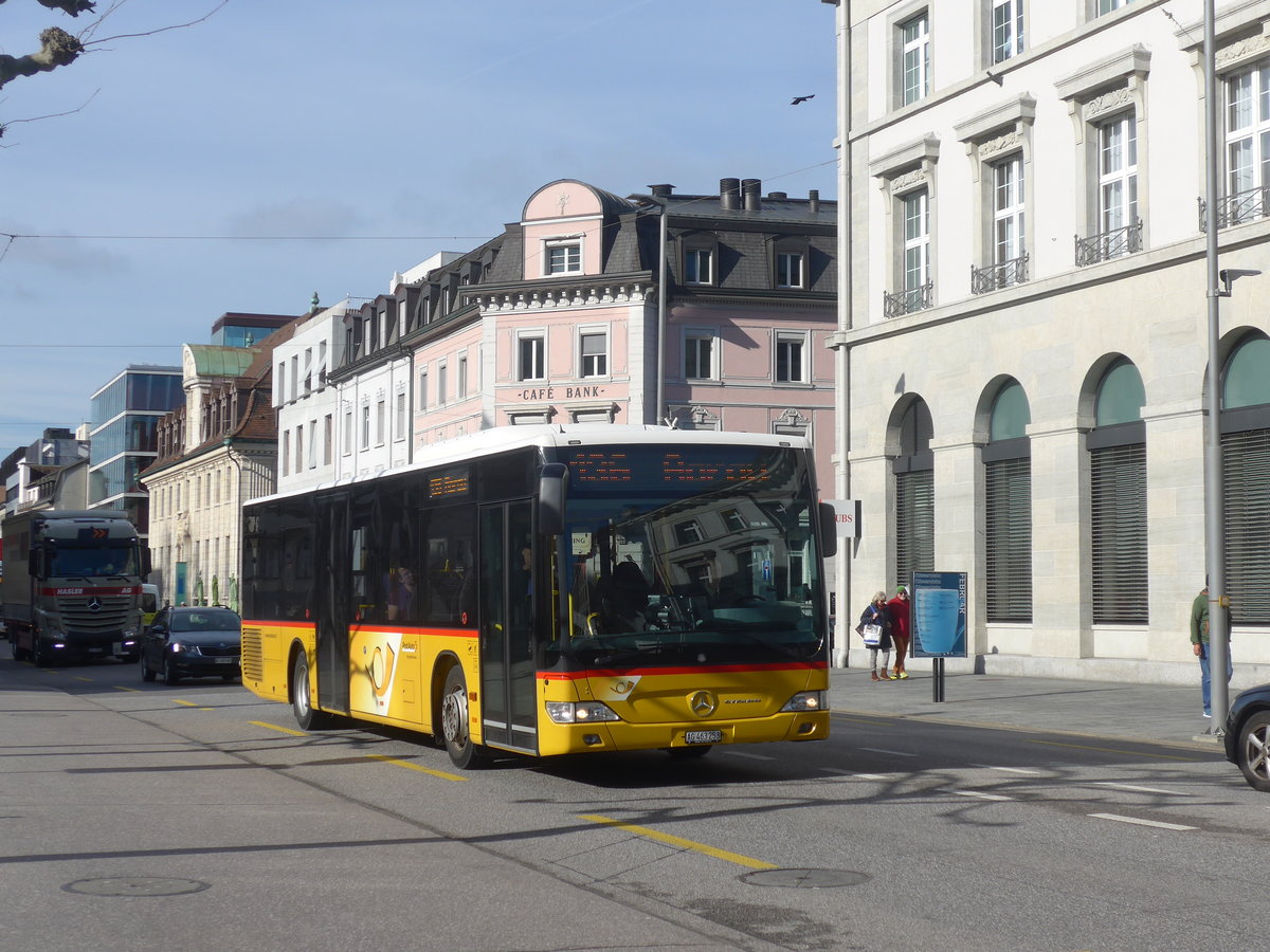 (214'579) - Brem, Wlflinswil - AG 463'253 - Mercedes (ex PostAuto Nordschweiz) am 20. Februar 2020 beim Bahnhof Aarau