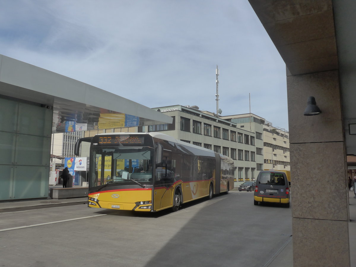 (214'621) - Twerenbold, Baden - Nr. 20/AG 24'444 - Solaris am 20. Februar 2020 beim Bahnhof Baden