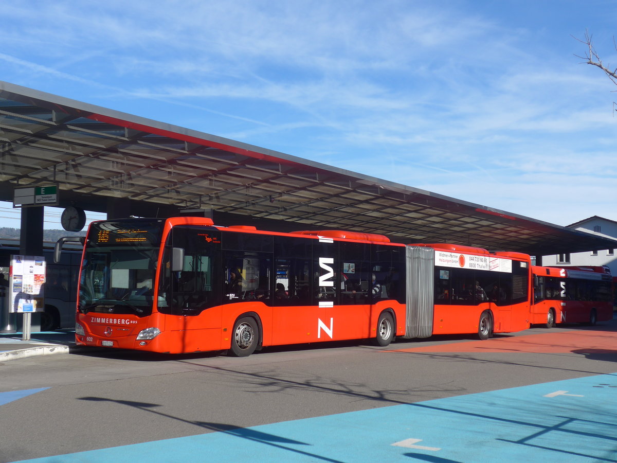 (214'665) - AHW Horgen - Nr. 602/ZH 878'276 - Mercedes am 20. Februar 2020 beim Bahnhof Horgen