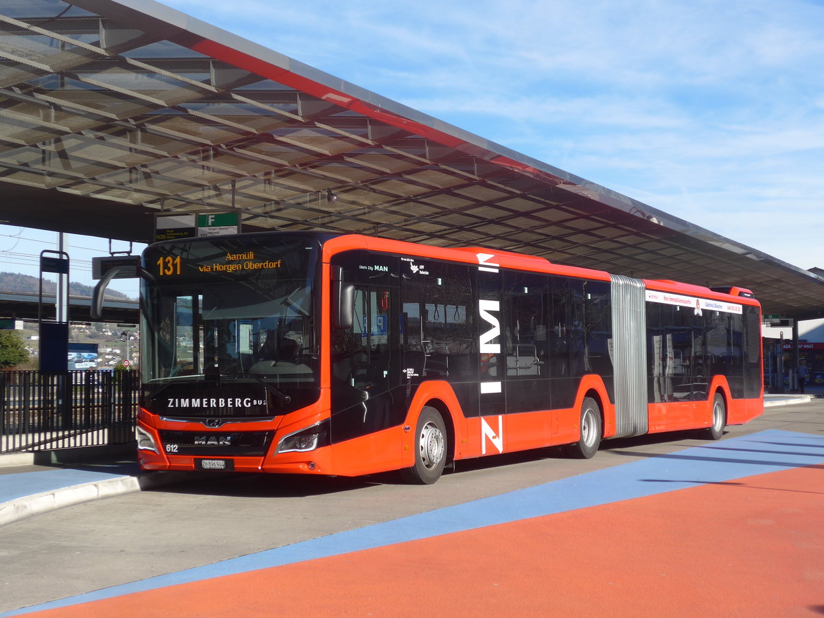 (214'670) - AHW Horgen - Nr. 612/ZH 896'944 - MAN am 20. Februar 2020 beim Bahnhof Horgen