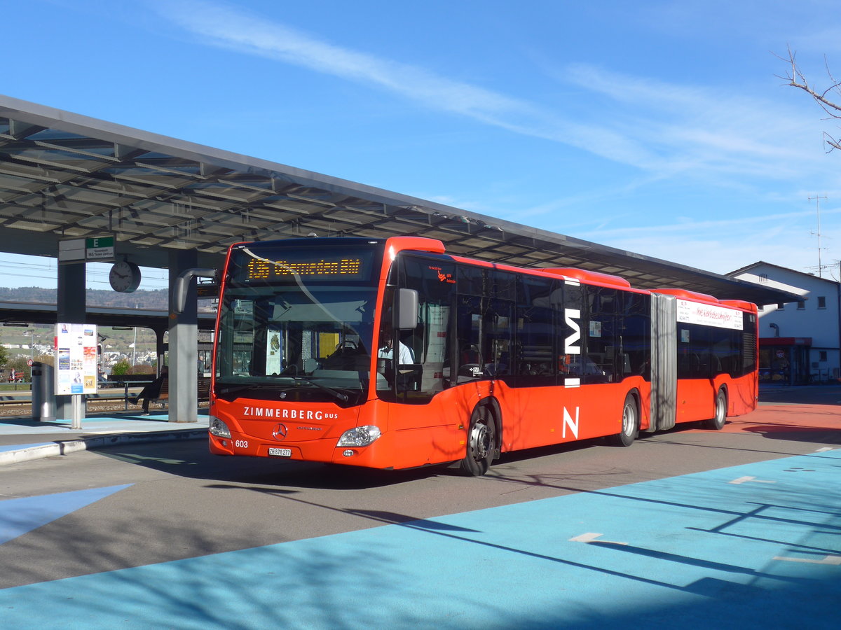 (214'672) - AHW Horgen - Nr. 603/ZH 878'277 - Mercedes am 20. Februar 2020 beim Bahnhof Horgen