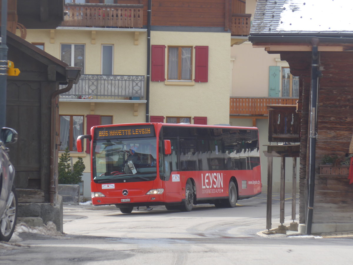 (214'910) - Leysin-Excursions, Leysin - VD 398'538 - Mercedes (ex Imfeld, D-Landstuhl) am 29. Februar 2020 in Leysin, La Croise