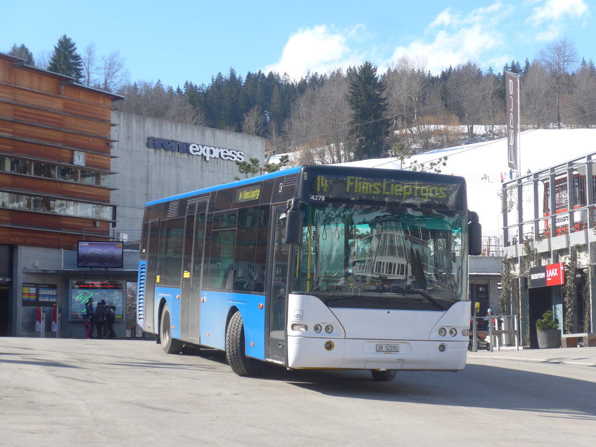 (214'982) - Stuppan, Flims - GR 52'280 - Neoplan (ex Demarmels, Salouf; ex Ming, Sils-Maria) am 1. Mrz 2020 in Flims, Bergbahnen