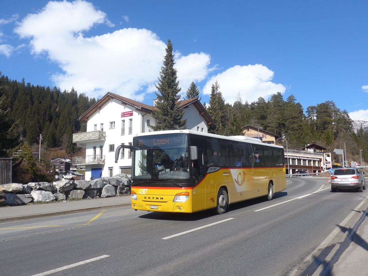 (215'002) - PostAuto Graubnden - GR 179'707 - Setra am 1. Mrz 2020 in Laax, Marcau