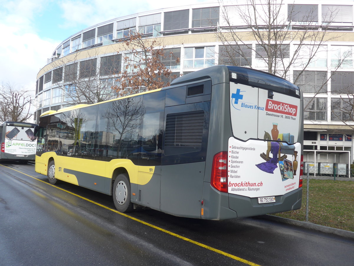 (215'105) - STI Thun - Nr. 180/BE 752'180 - Mercedes am 9. Mrz 2020 bei der Schifflndte Thun