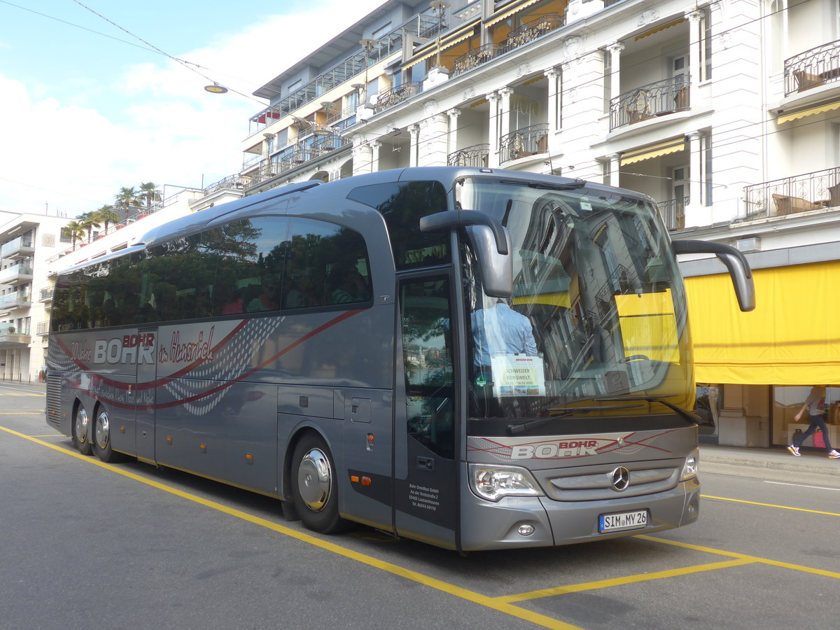 (215'147) - Aus Deutschland: Bohr, Lautzenhausen - SIM-MY 26 - Mercedes am 14. Mrz 2020 in Montreux, Escaliers de la Gare