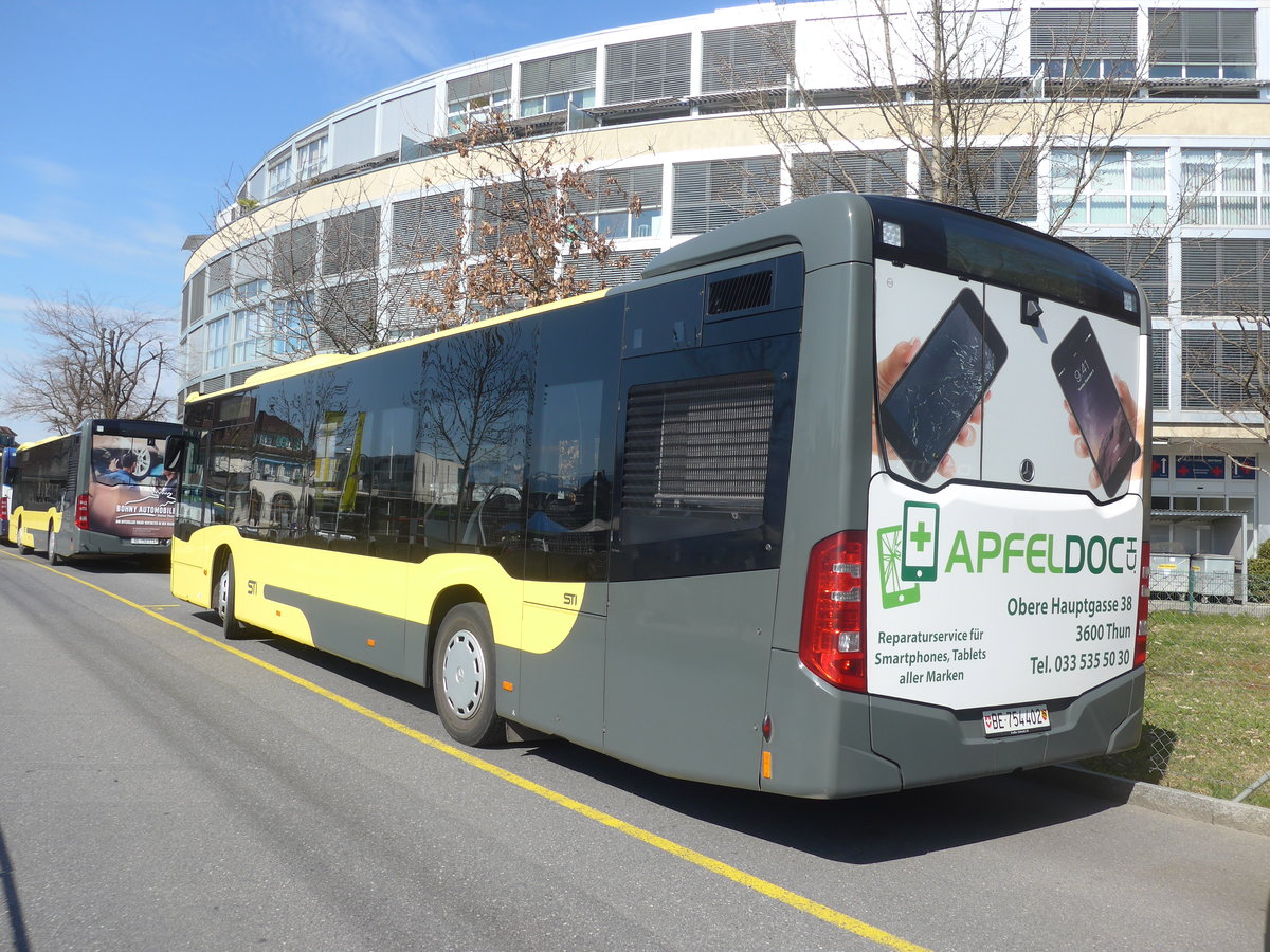 (215'276) - STI Thun - Nr. 402/BE 754'402 - Mercedes am 17. Mrz 2020 bei der Schifflndte Thun