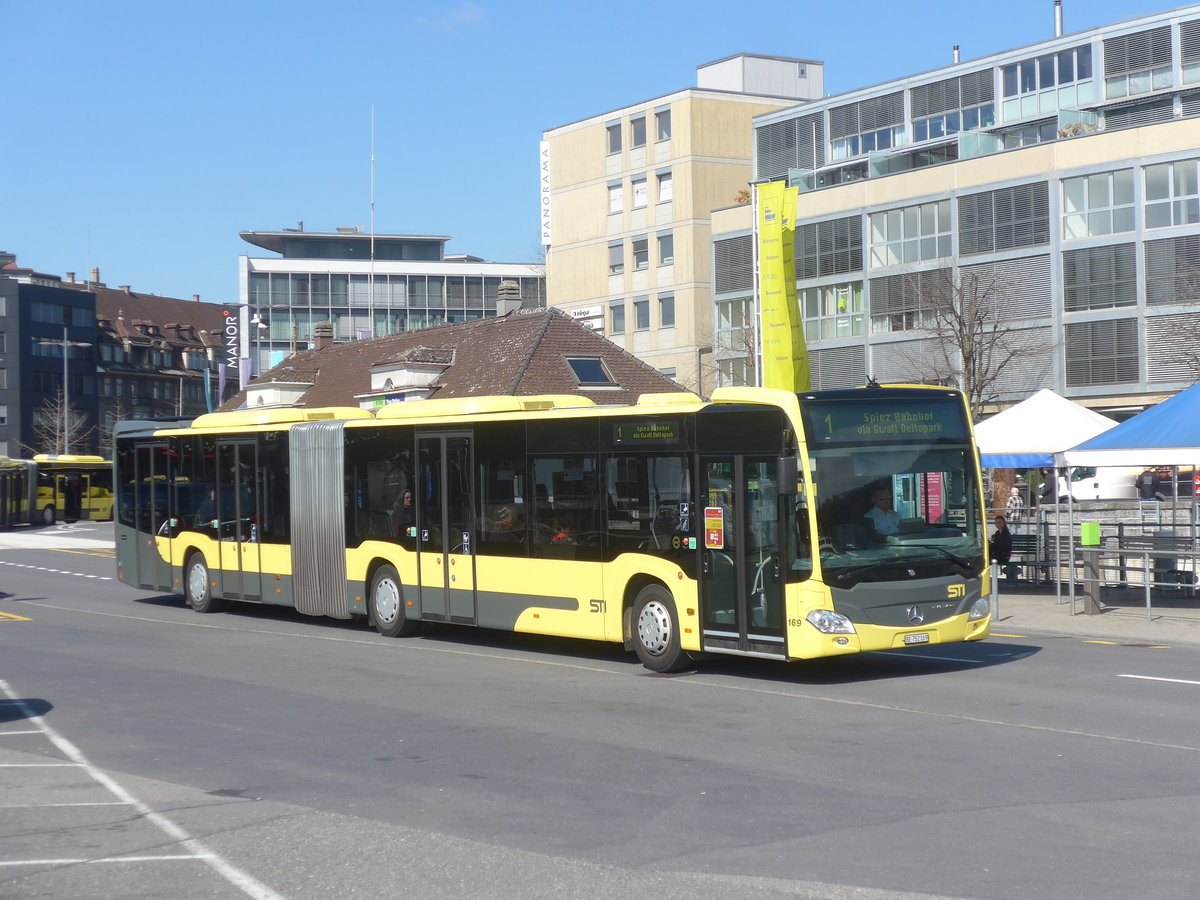 (215'472) - STI Thun - Nr. 169/BE 752'169 - Mercedes am 23. Mrz 2020 beim Bahnhof Thun