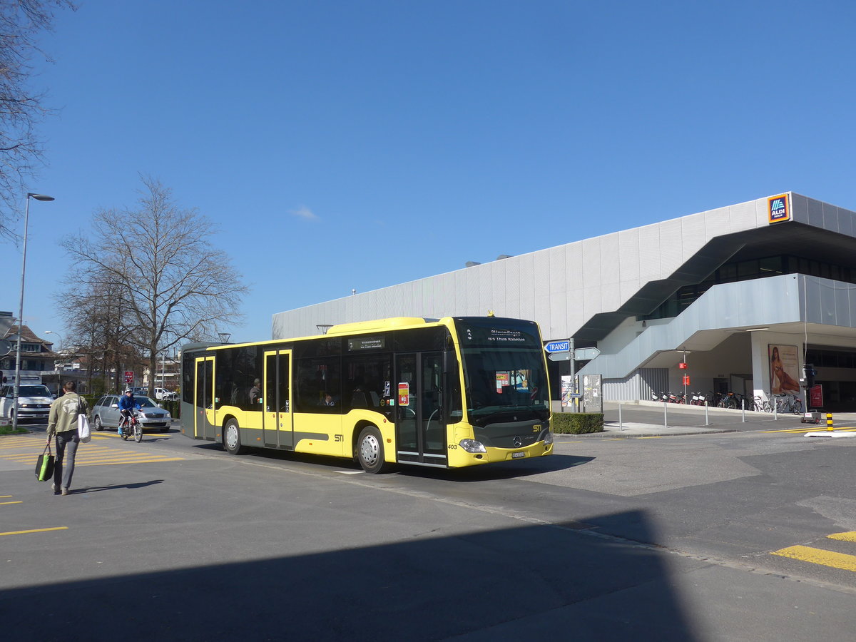 (215'480) - STI Thun - Nr. 403/BE 432'403 - Mercedes am 23. Mrz 2020 in Thun, Grabengut