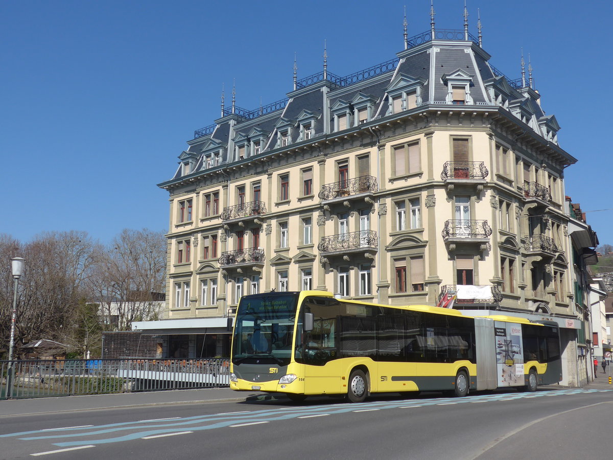 (215'507) - STI Thun - Nr. 164/BE 752'164 - Mercedes am 24. Mrz 2020 in Thun, Allmendbrcke