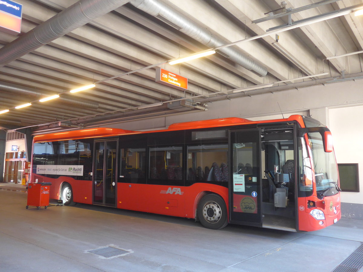 (215'527) - AFA Adelboden - Nr. 95/BE 26'774 - Mercedes am 25. Mrz 2020 in Adelboden, Busstation