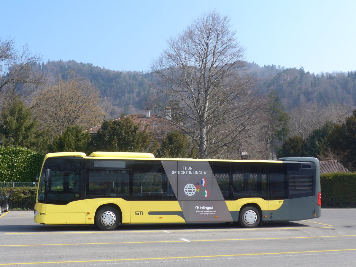 (215'636) - STI Thun - Nr. 176/BE 752'176 - Mercedes am 28. Mrz 2020 bei der Schifflndte Thun