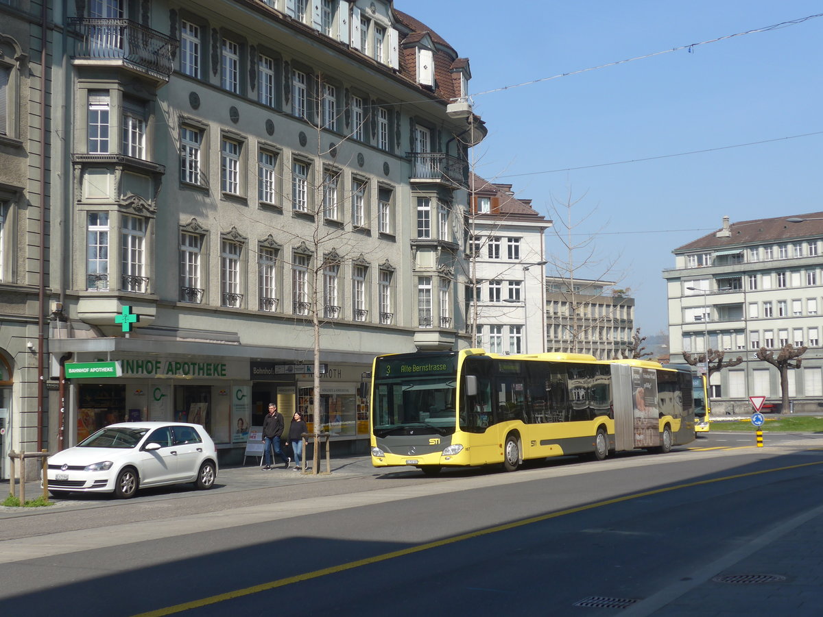 (215'643) - STI Thun - Nr. 167/BE 752'167 - Mercedes am 28. Mrz 2020 in Thun, Bahnhofstrasse