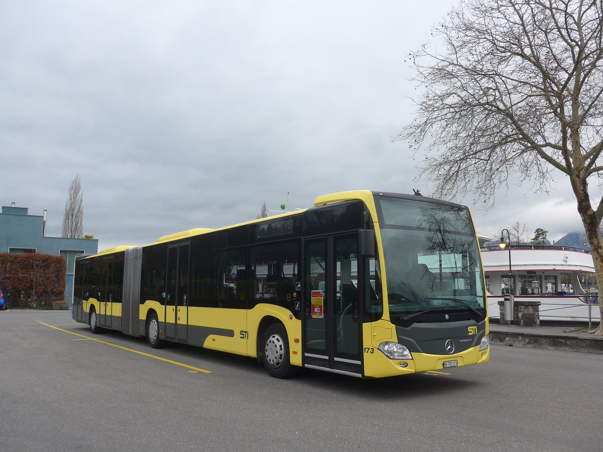 (215'684) - STI Thun - Nr. 173/BE 752'173 - Mercedes am 30. Mrz 2020 bei der Schifflndte Thun