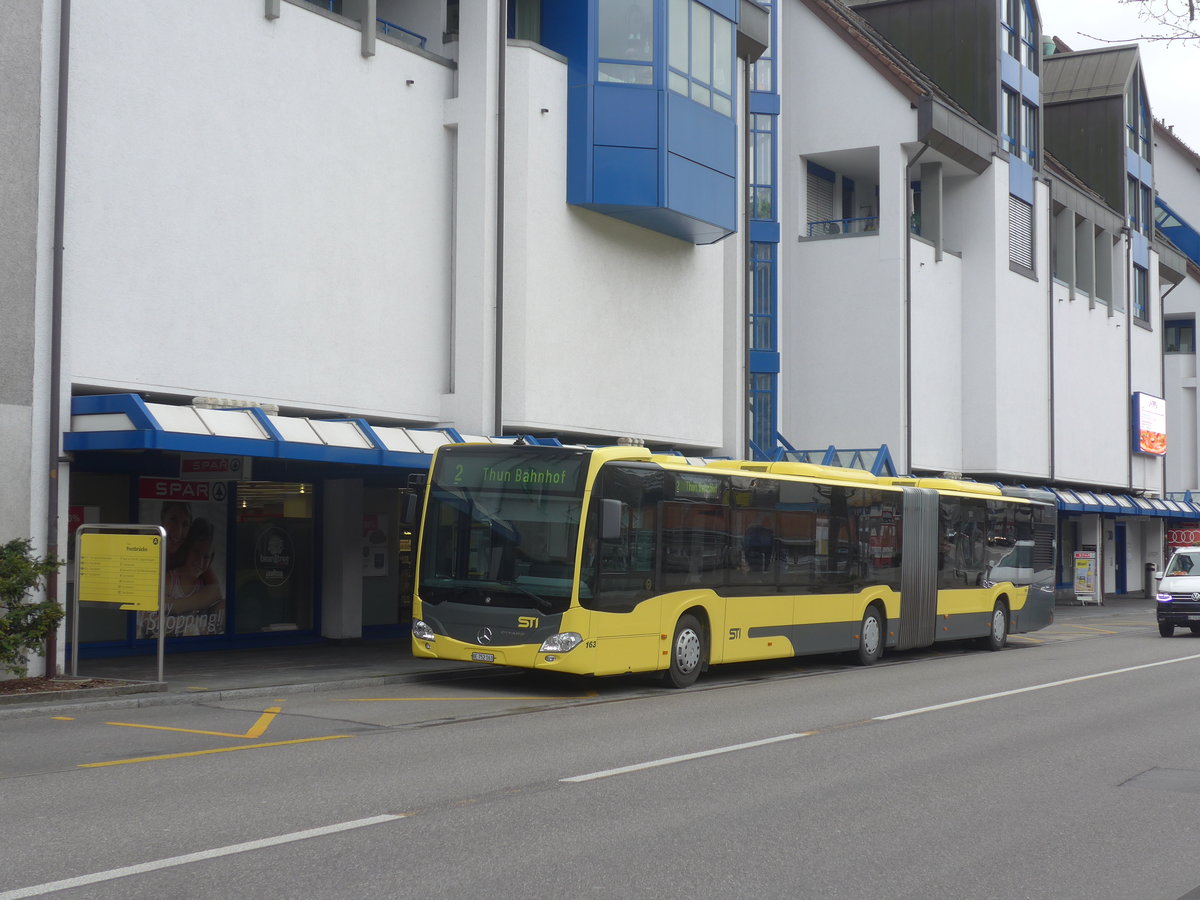 (215'698) - STI Thun - Nr. 163/BE 752'163 - Mercedes am 30. Mrz 2020 in Thun, Postbrcke