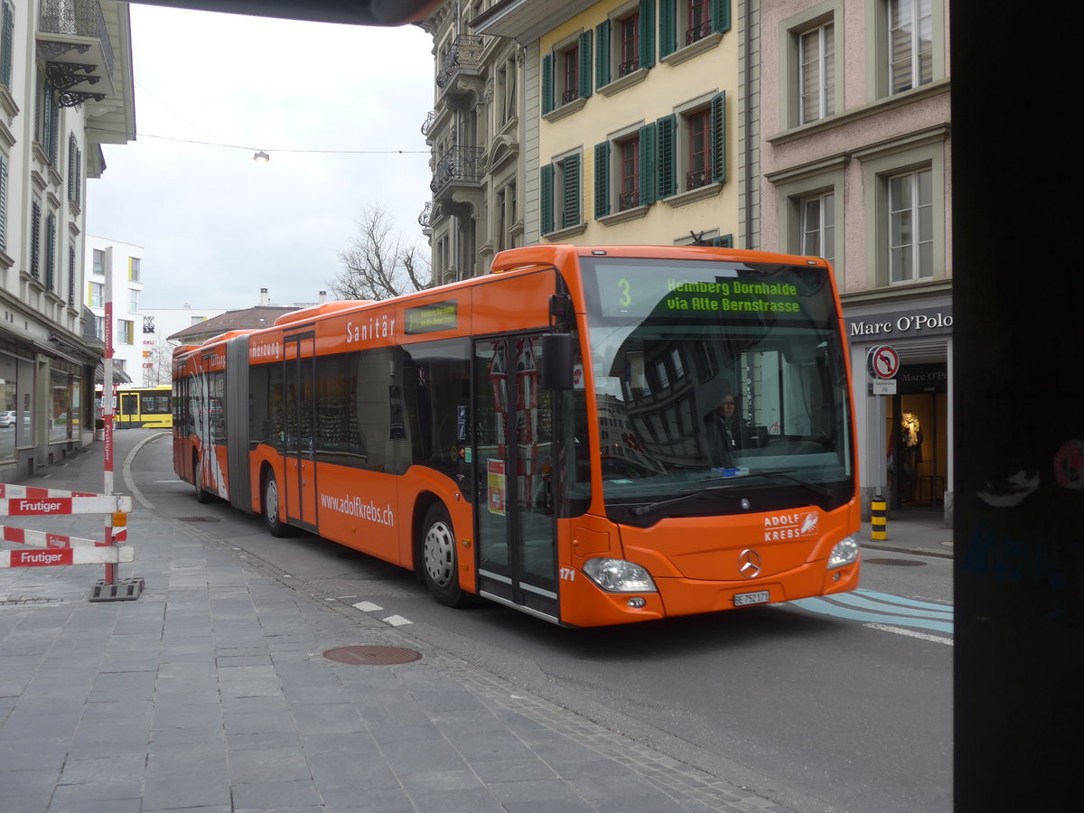 (215'700) - STI Thun - Nr. 171/BE 752'171 - Mercedes am 30. Mrz 2020 in Thun, Blliz