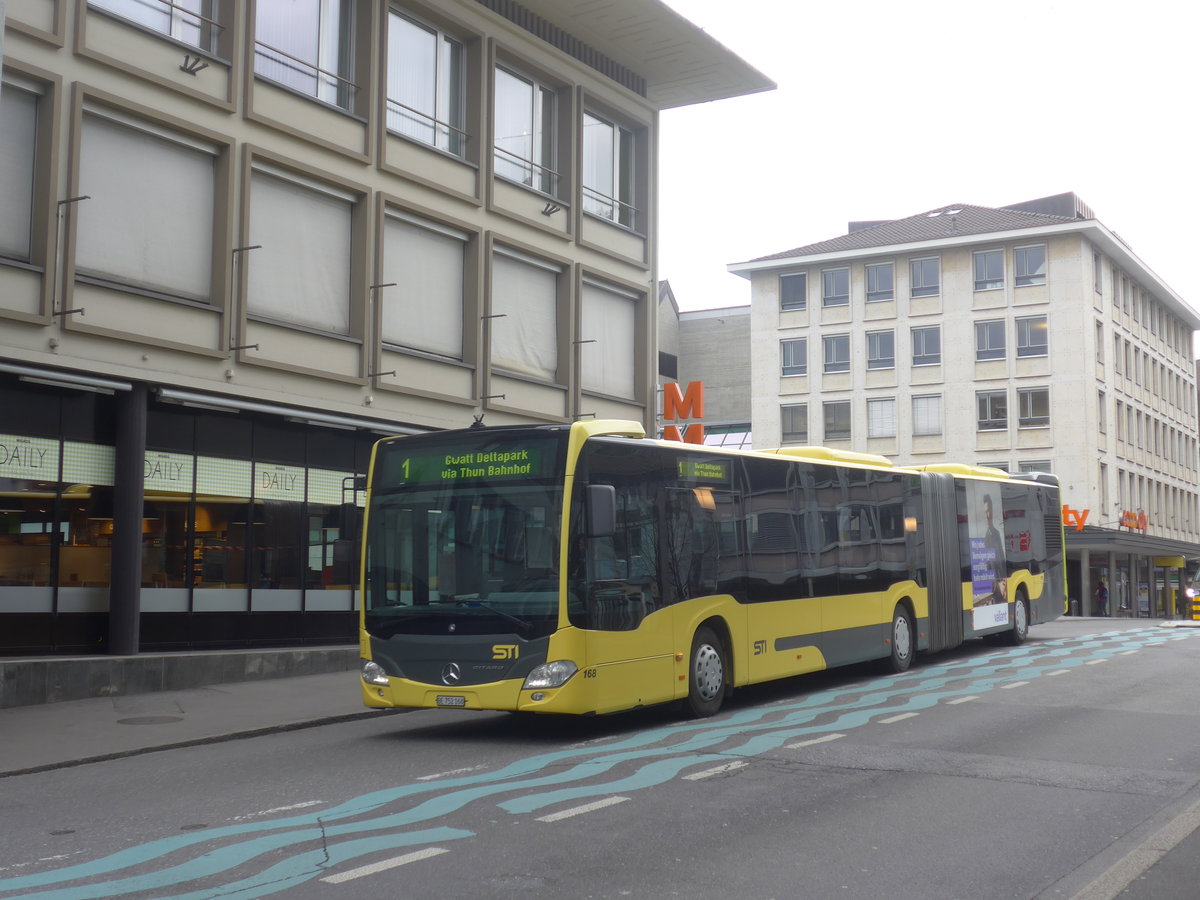 (215'705) - STI Thun - Nr. 168/BE 752'168 - Mercedes am 30. Mrz 2020 in Thun, Marktgasse