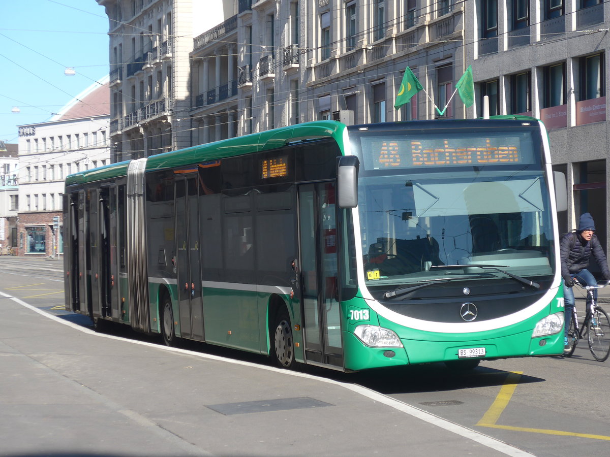 (215'708) - BVB Basel - Nr. 7013/BS 99'313 - Mercedes am 31. Mrz 2020 beim Bahnhof Basel