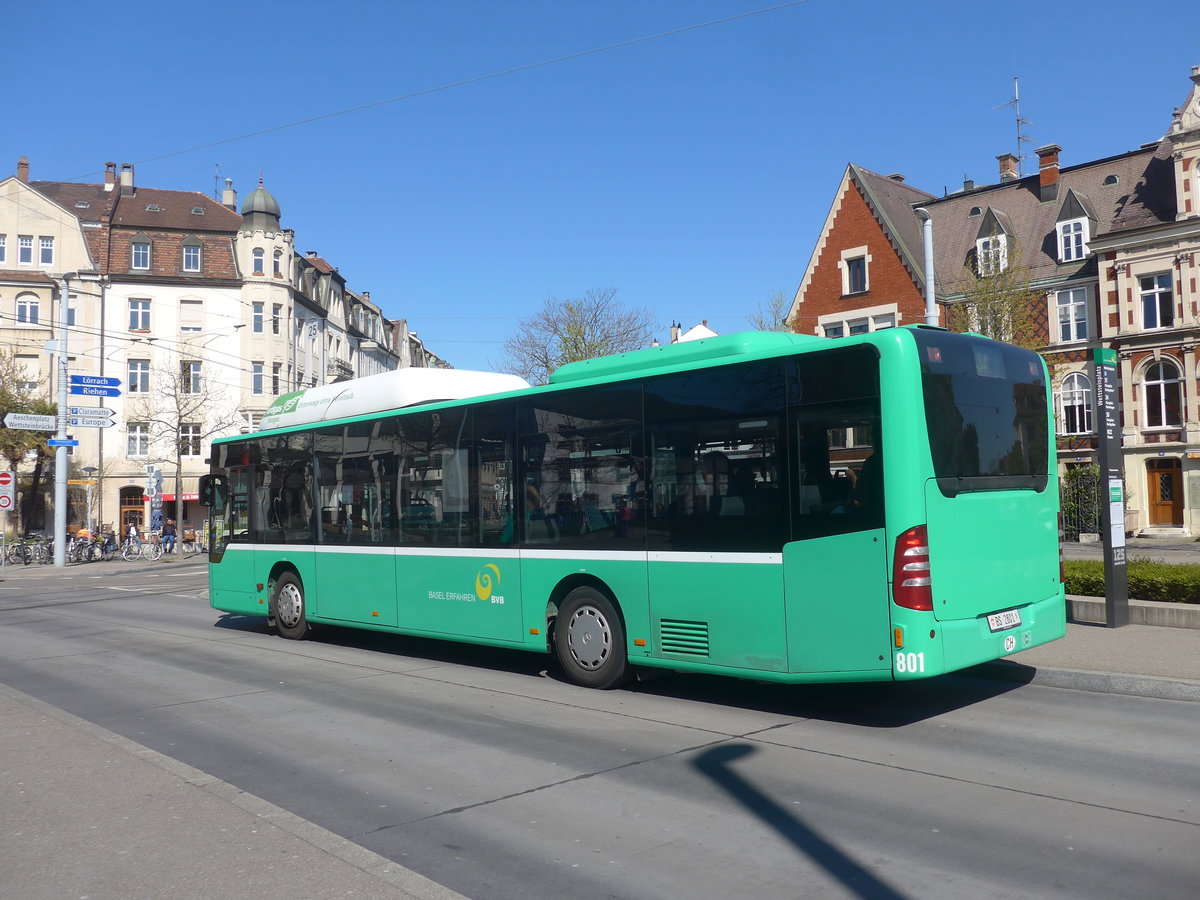 (215'726) - BVB Basel - Nr. 801/BS 2801 - Mercedes am 31. Mrz 2020 in Basel, Wettsteinplatz