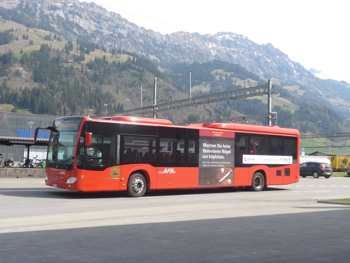 (216'137) - AFA Adelboden - Nr. 95/BE 26'774 - Mercedes am 16. April 2020 beim Bahnhof Frutigen