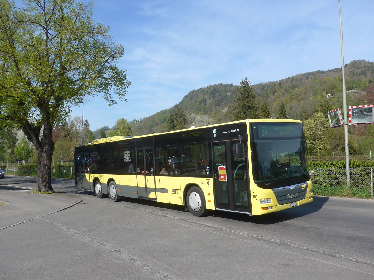 (216'150) - STI Thun - Nr. 159/BE 752'159 - MAN am 16. April 2020 in Thun, Rosenau