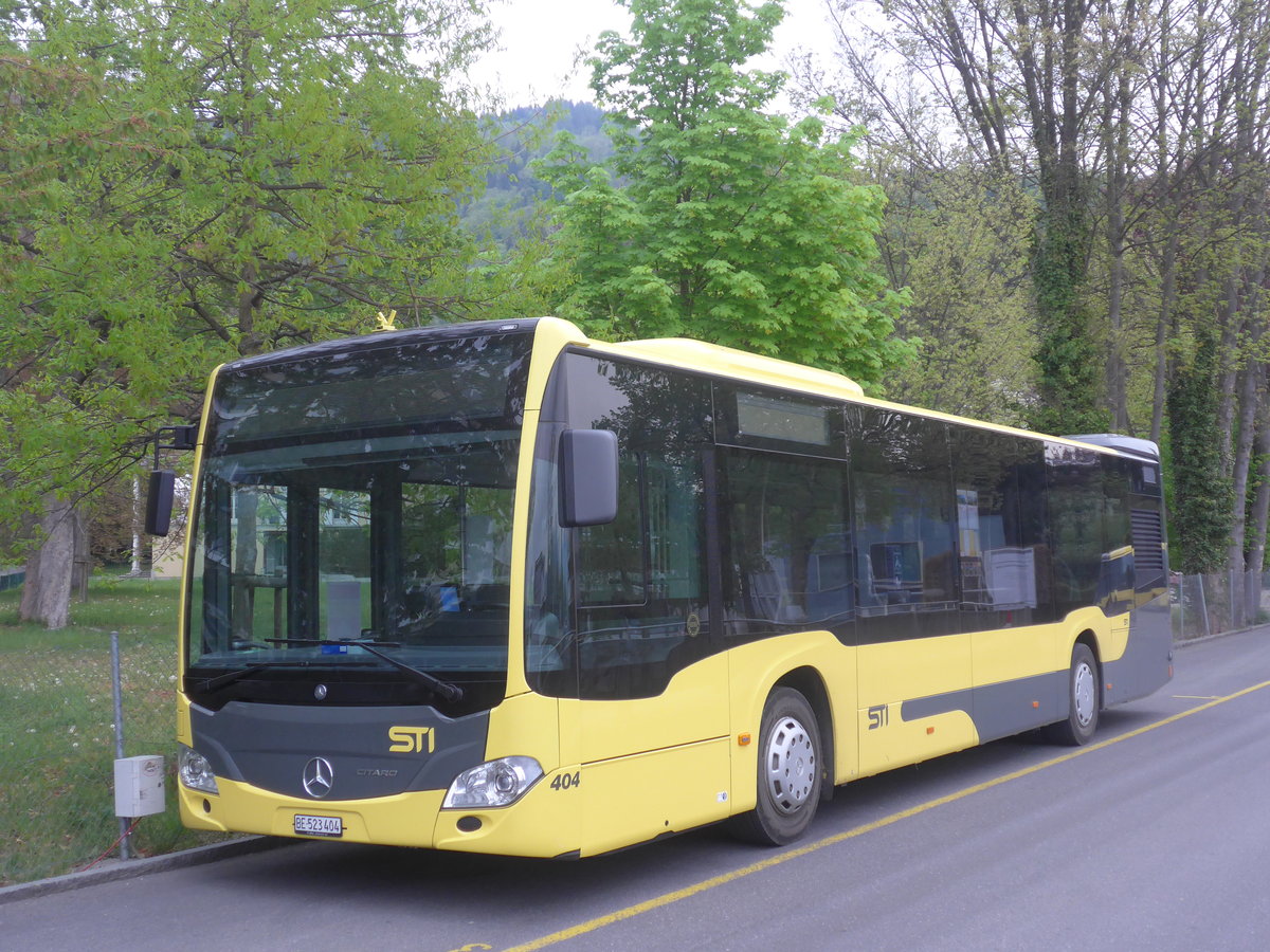 (216'296) - STI Thun - Nr. 404/BE 523'404 - Mercedes am 21. April 2020 bei der Schifflndte Thun