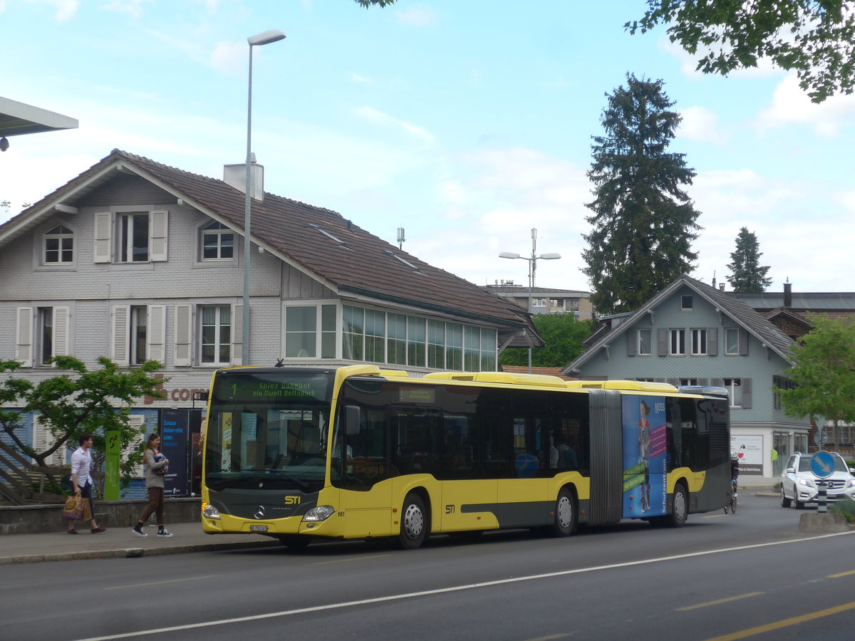 (216'590) - STI Thun - Nr. 161/BE 752'161 - Mercedes am 29. April 2020 in Thun, Strandbad