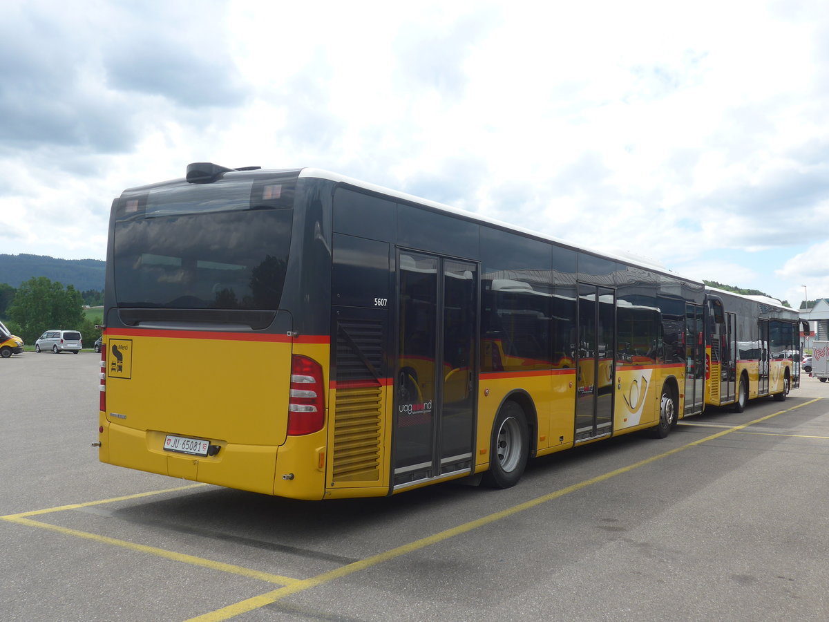 (216'961) - CarPostal Ouest - JU 65'081 - Mercedes (ex Nr. 14) am 10. Mai 2020 in Develier, Parkplatz