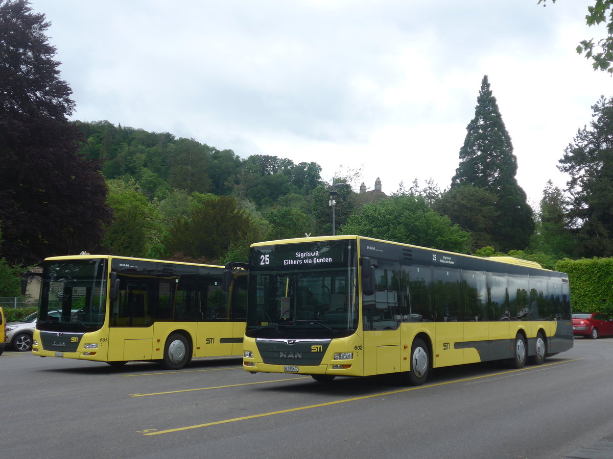 (217'021) - STI Thun - Nr. 602/BE 865'602 - MAN am 11. Mai 2020 bei der Schifflndte Thun