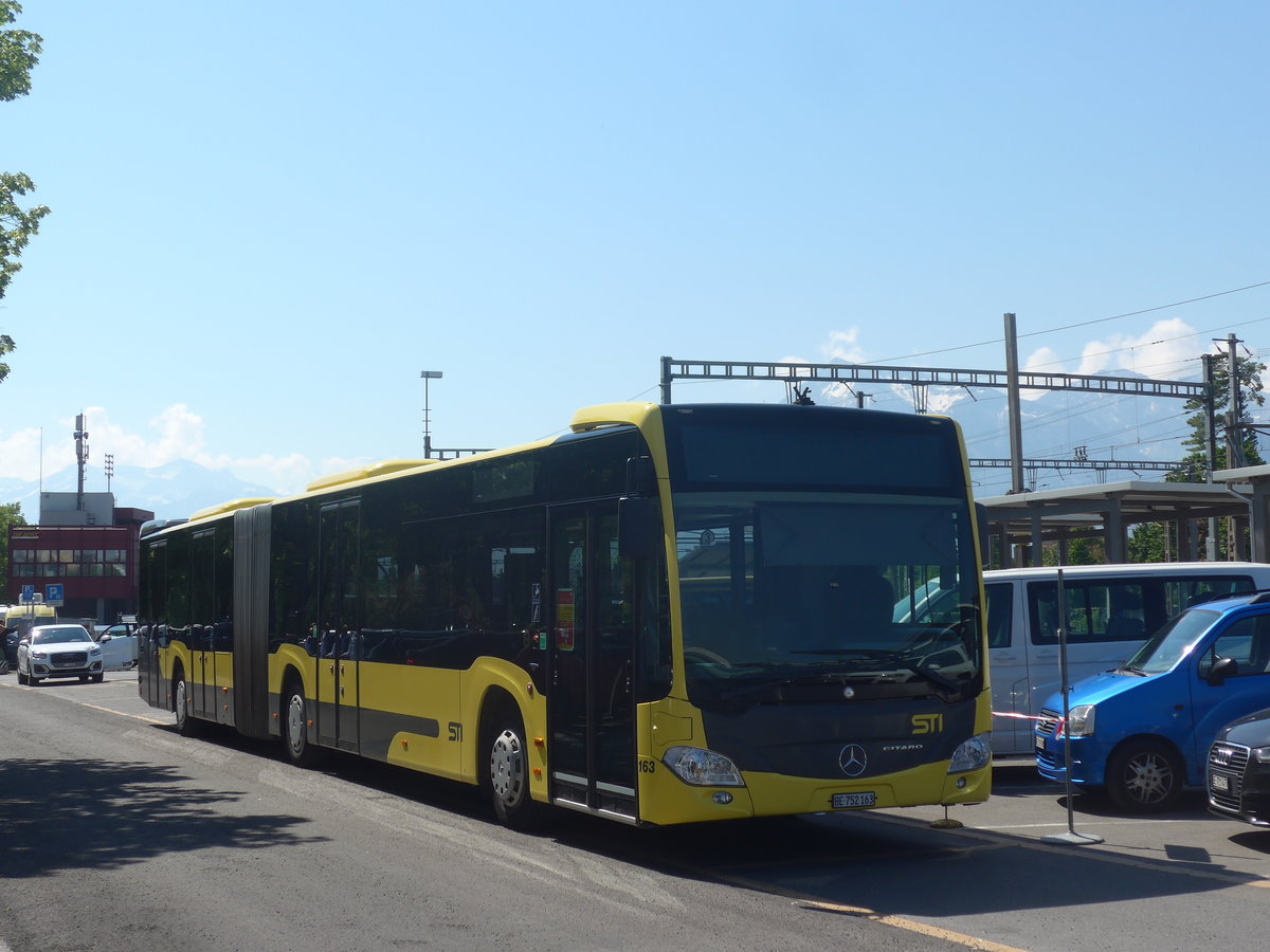 (217'091) - STI Thun - Nr. 163/BE 752'163 - Mercedes am 18. Mai 2020 in Thun, CarTerminal