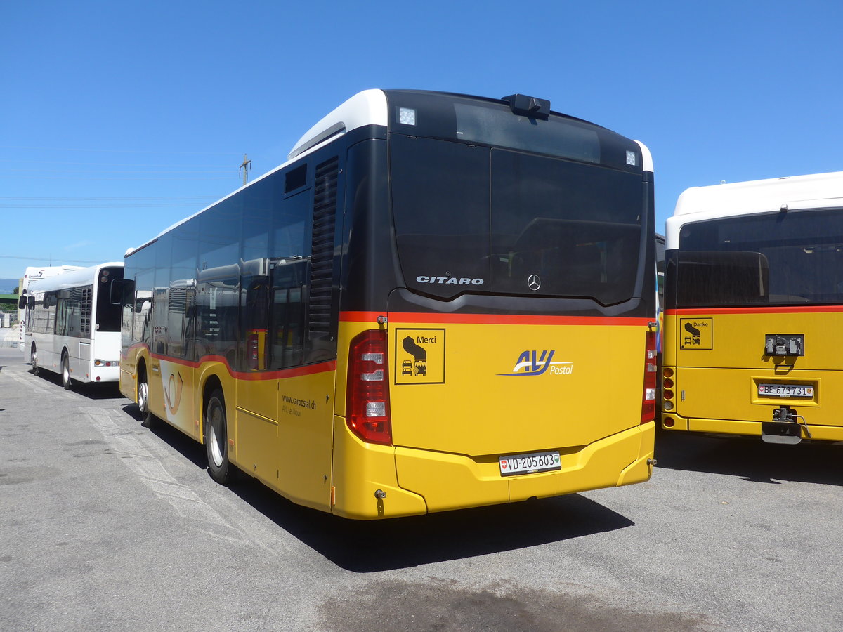 (217'124) - AVJ Les Bioux - VD 205'603 - Mercedes am 21. Mai 2020 in Kerzers, Interbus