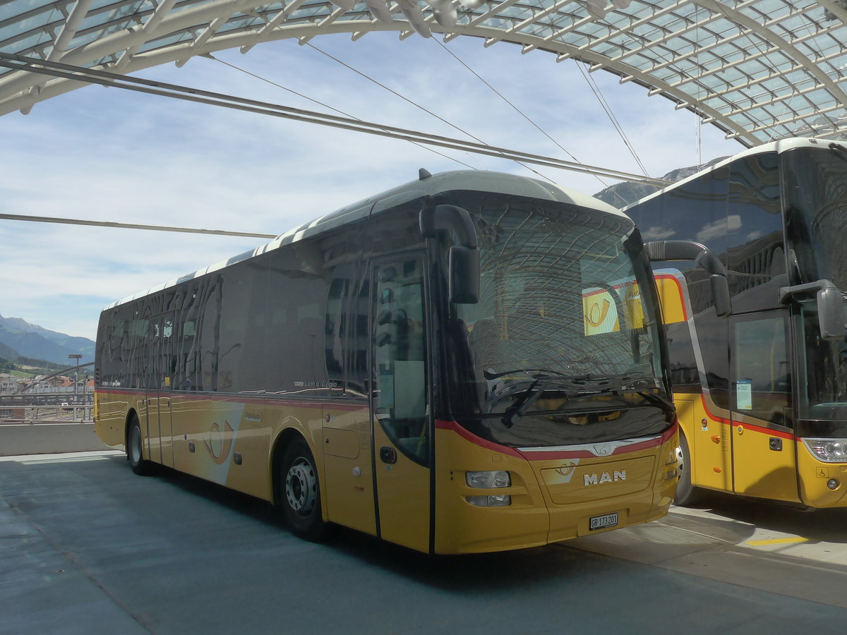 (217'211) - PostAuto Graubnden - GR 173'201 - MAN am 23. Mai 2020 in Chur, Postautostation