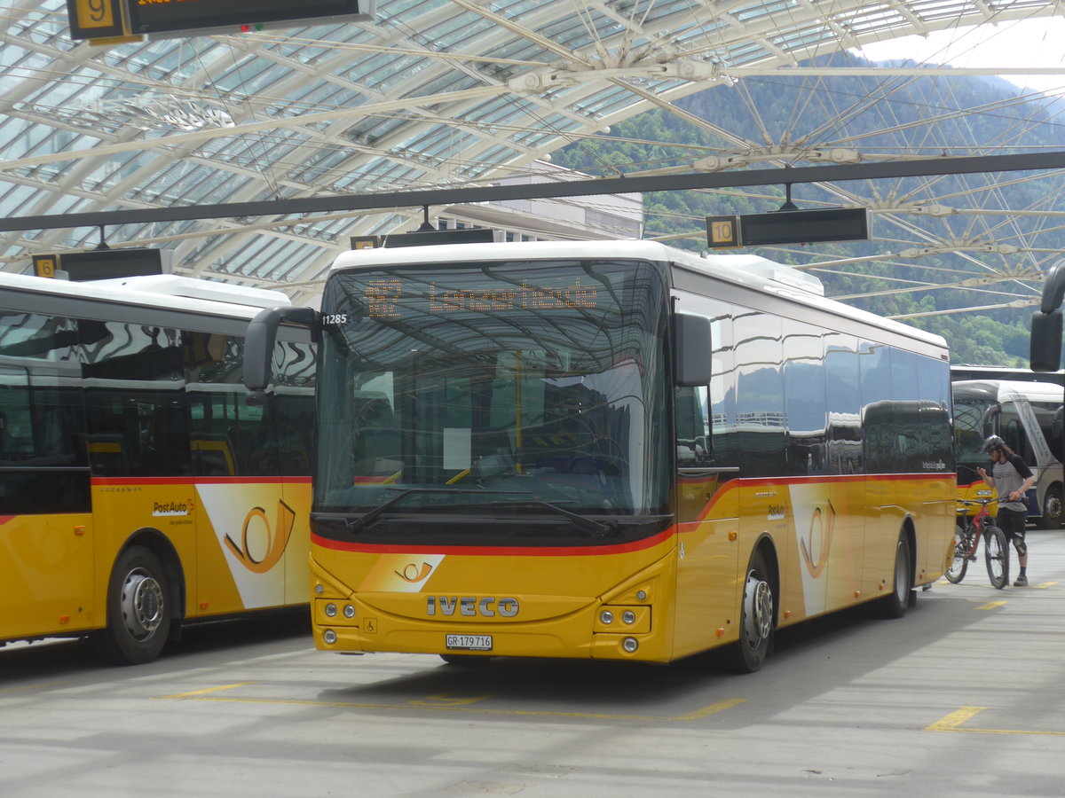 (217'249) - PostAuto Graubnden - GR 179'716 - Iveco am 23. Mai 2020 in Chur, Postautostation