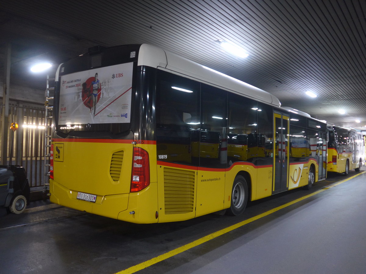 (217'288) - AutoPotale Ticino - Nr. 545/TI 316'301 - Mercedes am 24. Mai 2020 in Lugano, Postautostation