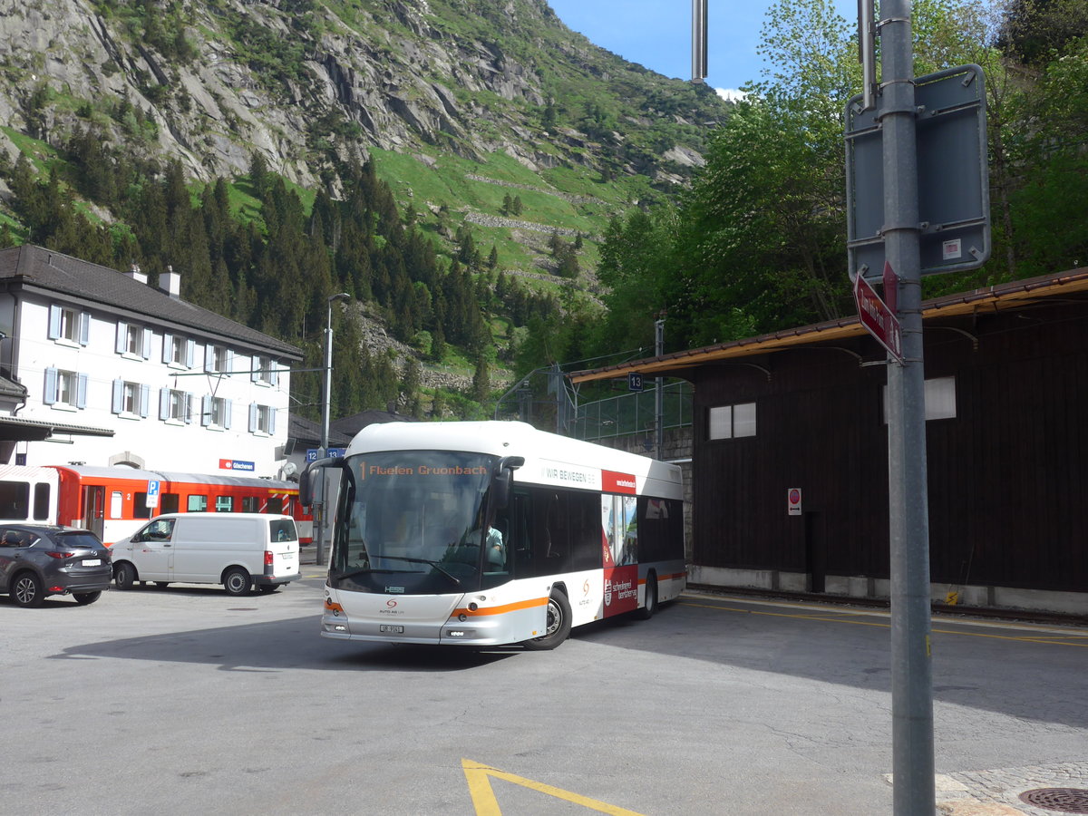 (217'340) - AAGU Altdorf - Nr. 10/UR 9141 - Hess am 24. Mai 2020 beim Bahnhof Gschenen