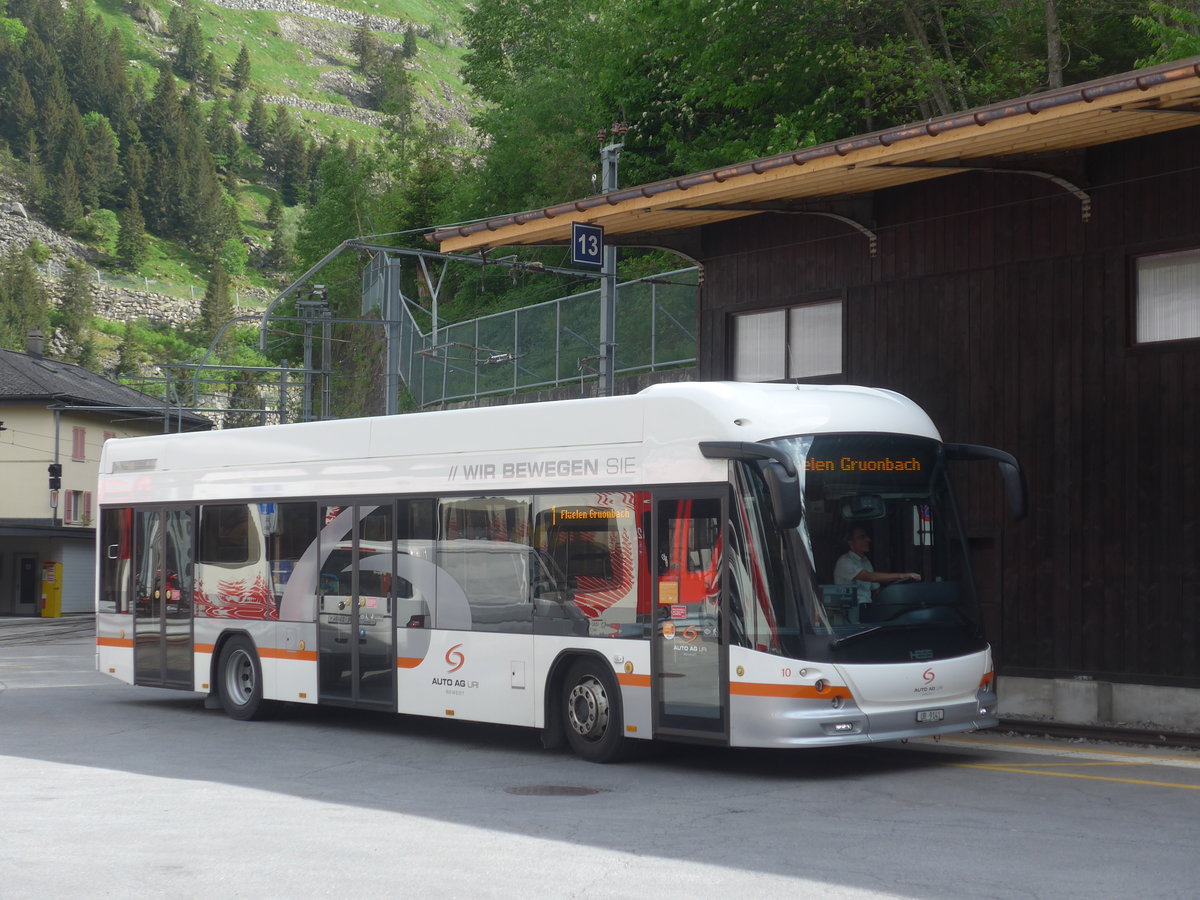 (217'341) - AAGU Altdorf - Nr. 10/UR 9141 - Hess am 24. Mai 2020 beim Bahnhof Gschenen