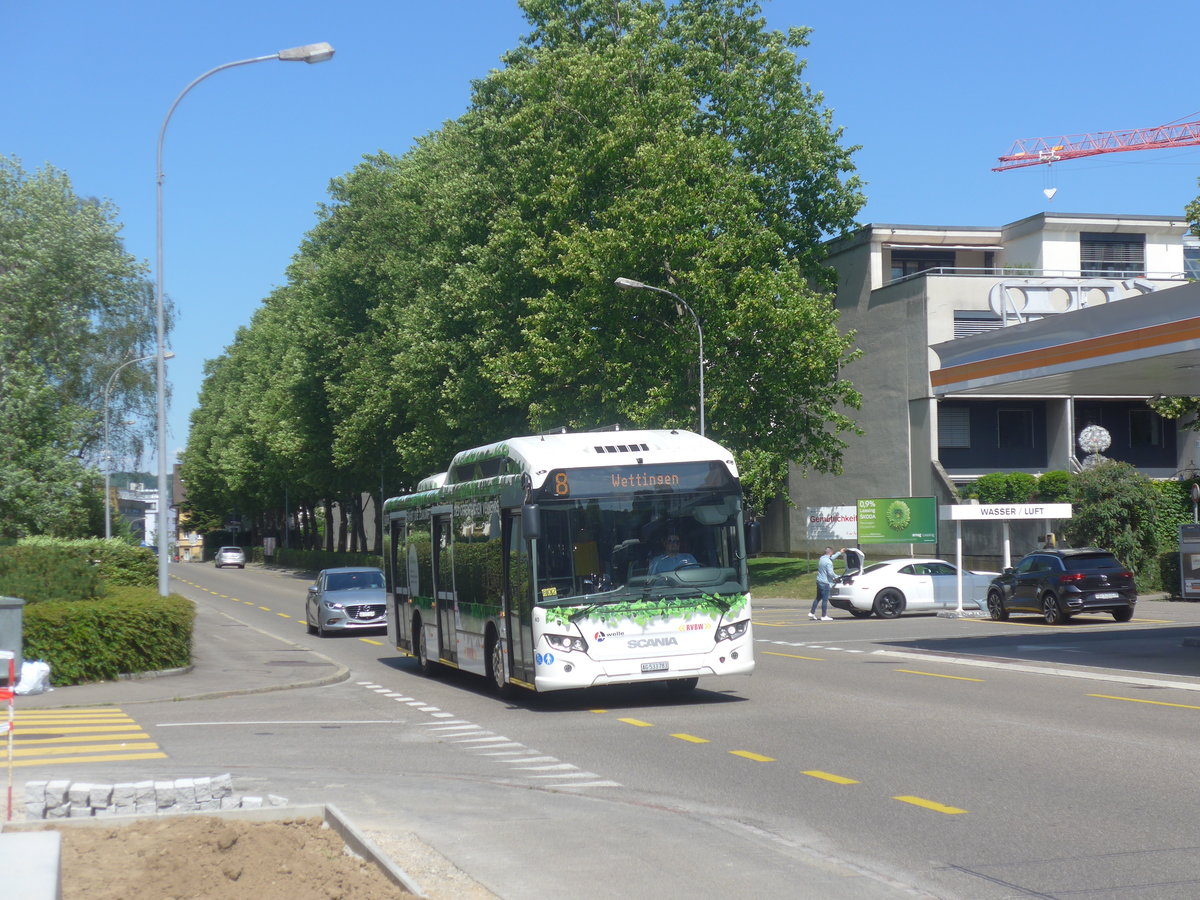 (217'383) - RVBW Wettingen - Nr. 40/AG 533'783 - Scania am 30. Mai 2020 in Wettingen, Busgarage