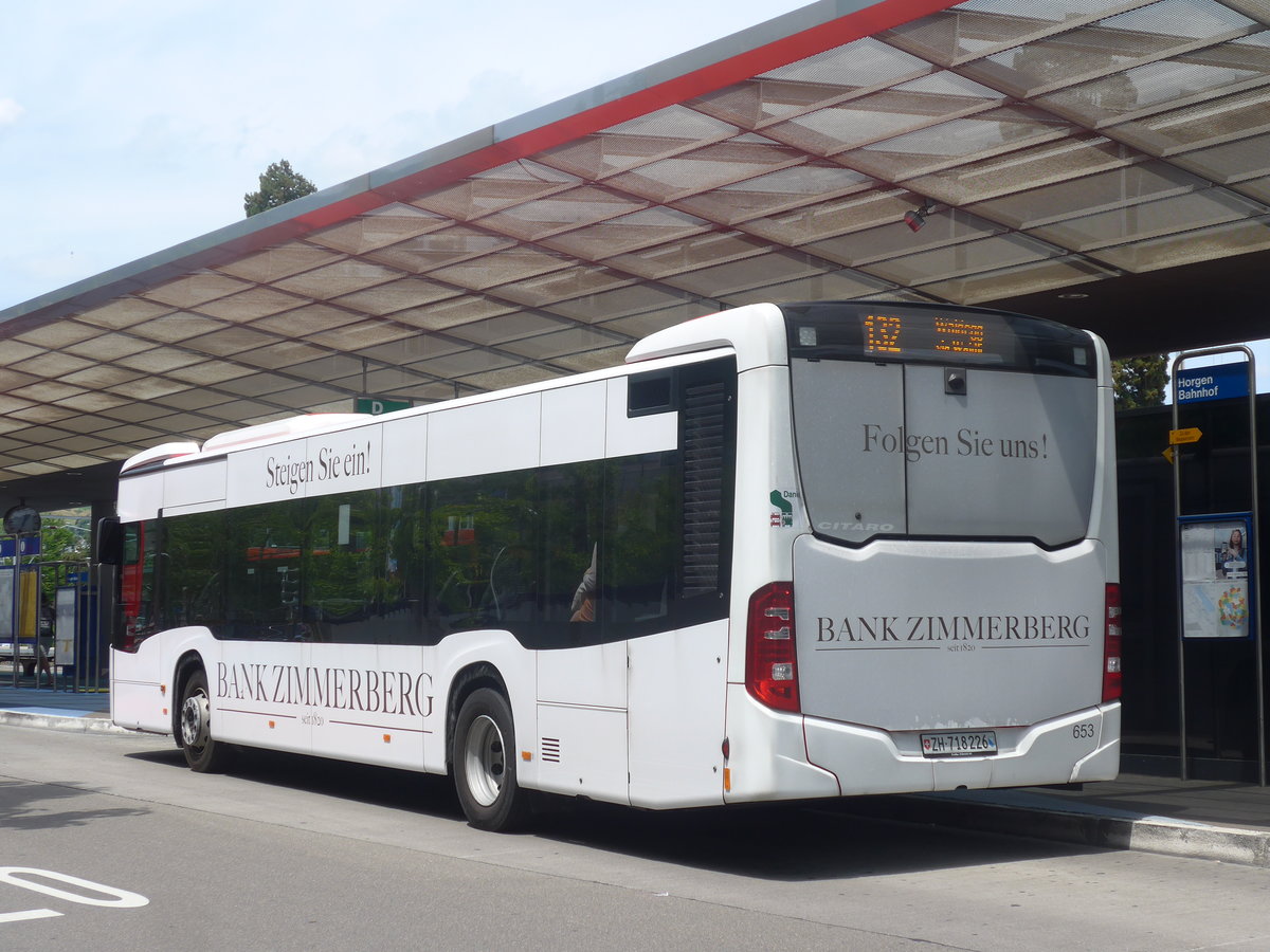 (217'403) - AHW Horgen - Nr. 653/ZH 718'226 - Mercedes am 30. Mai 2020 beim Bahnhof Horgen