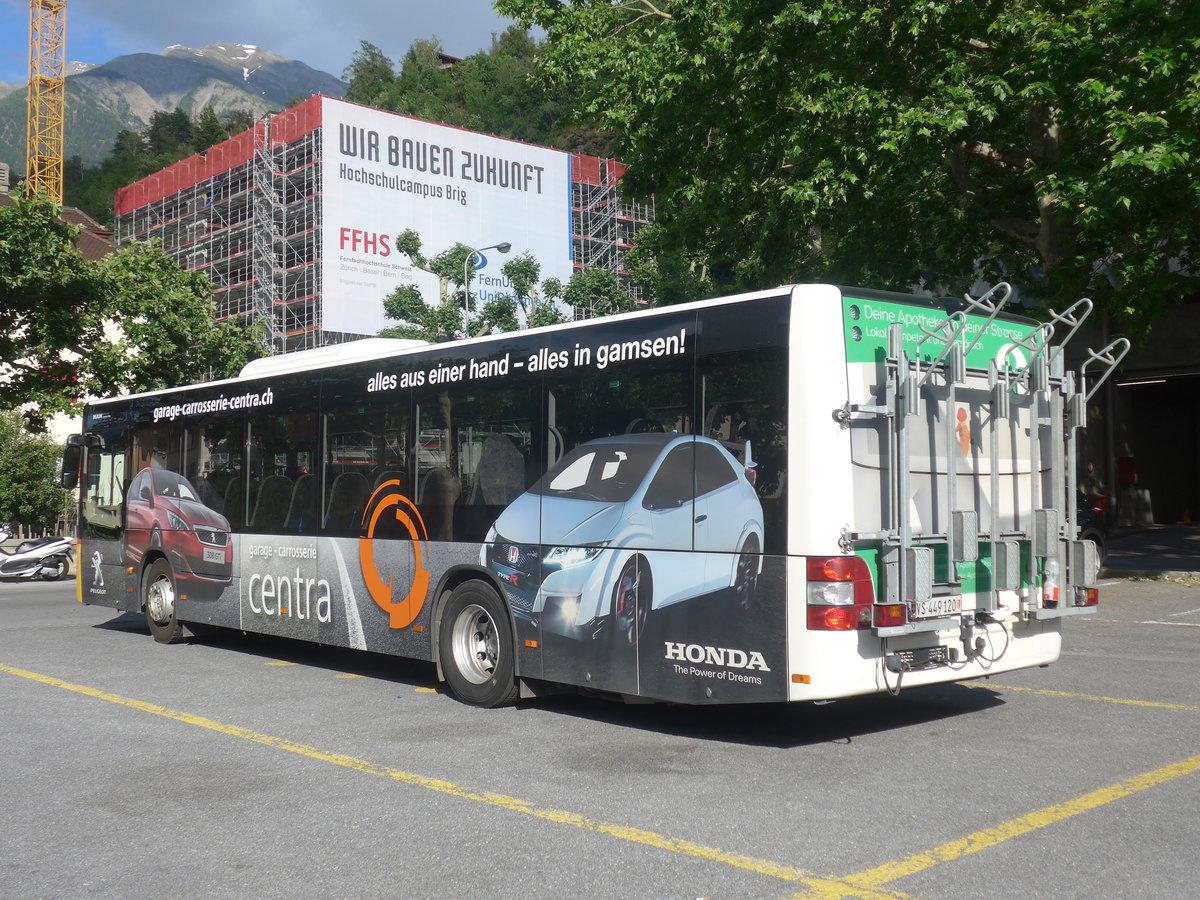 (217'602) - PostAuto Wallis - VS 449'120 - MAN am 1. Juni 2020 in Brig, Garage