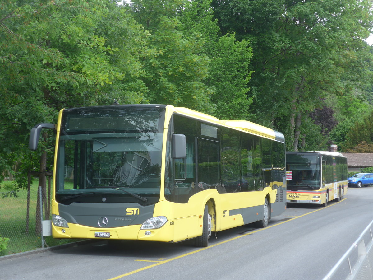 (217'617) - STI Thun - Nr. 191/BE 804'191 - Mercedes am 6. Juni 2020 bei der Schifflndte Thun