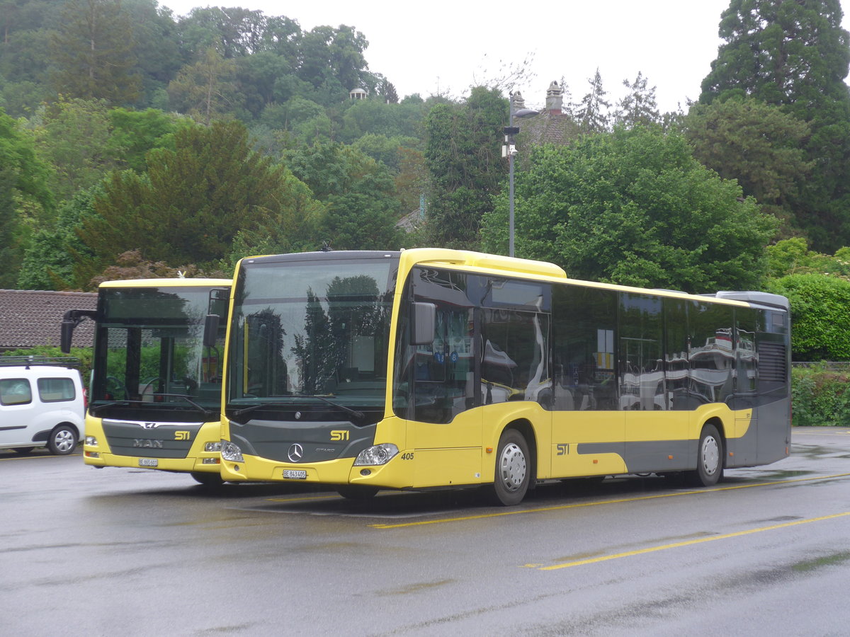 (217'673) - STI Thun - Nr. 405/BE 843'405 - Mercedes am 7. Juni 2020 bei der Schifflndte Thun