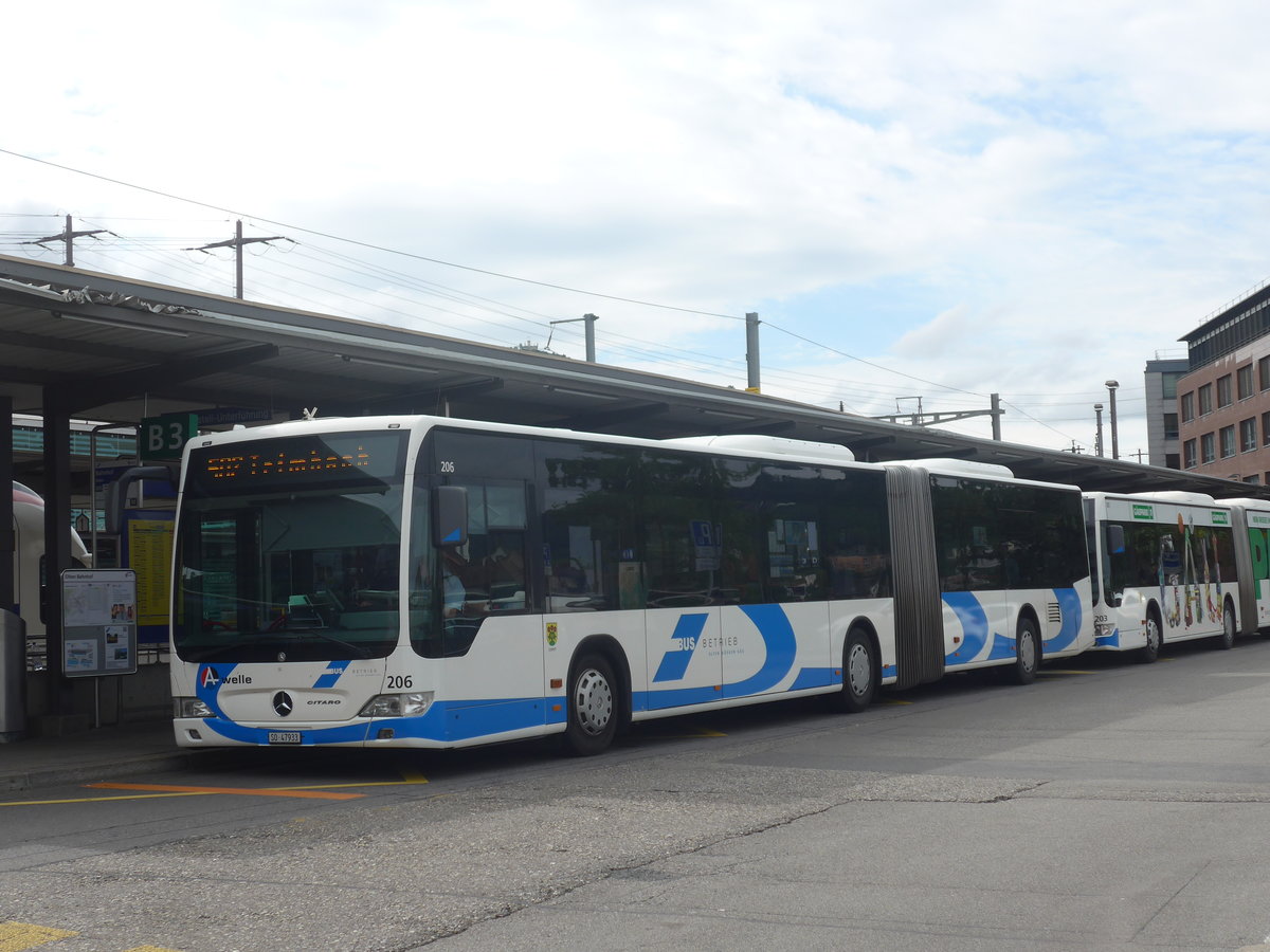 (217'685) - BOGG Wangen b.O. - Nr. 206/SO 47'933 - Mercedes am 8. Juni 2020 beim Bahnhof Olten