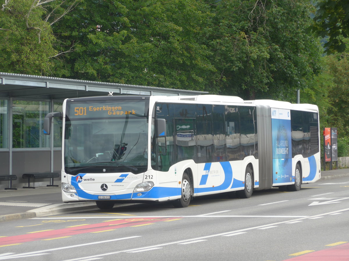 (217'689) - BOGG Wangen b.O. - Nr. 212/SO 186'910 - Mercedes am 8. Juni 2020 beim Bahnhof Olten