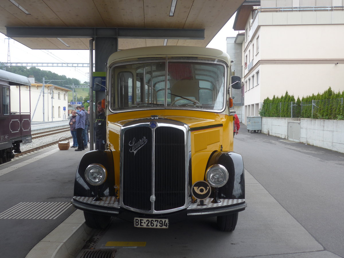 (217'953) - Loosli, Wyssachen - BE 26'794 - Saurer/R&J am 14. Juni 2020 beim Bahnhof Huttwil