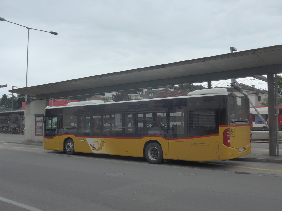 (218'019) - Hfliger, Sursee - Nr. 32/LU 206'429 - Mercedes am 14. Juni 2020 beim Bahnhof Sursee