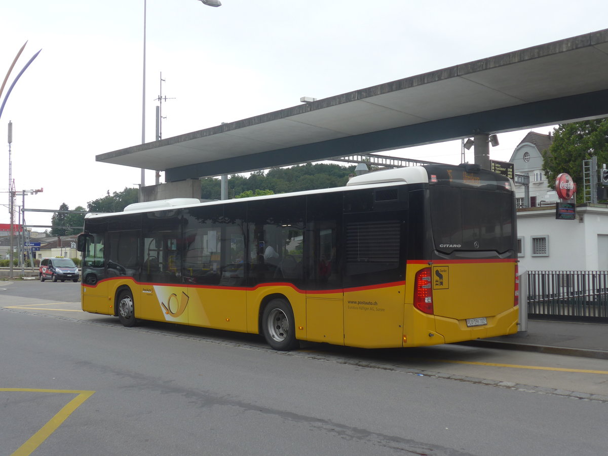 (218'024) - Hfliger, Sursee - Nr. 29/LU 196'102 - Mercedes am 14. Juni 2020 beim Bahnhof Sursee