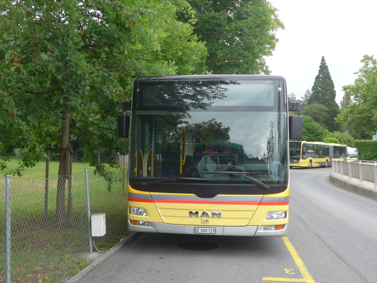 (218'037) - STI Thun - Nr. 129/BE 800'129 - MAN am 15. Juni 2020 bei der Schifflndte Thun