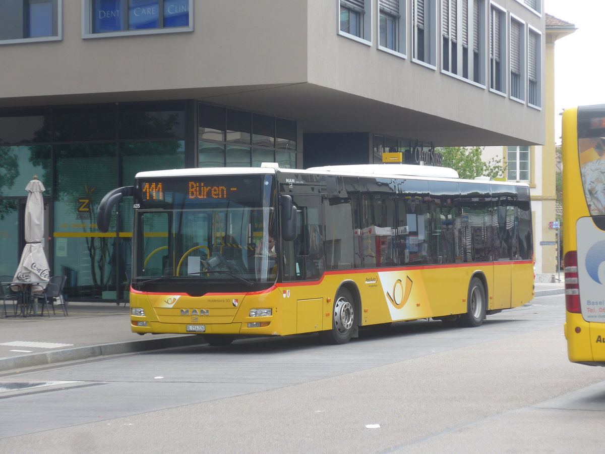 (218'208) - PostAuto Nordschweiz - BL 214'226 - MAN (ex SO 149'608) am 28. Juni 2020 beim Bahnhof Liestal