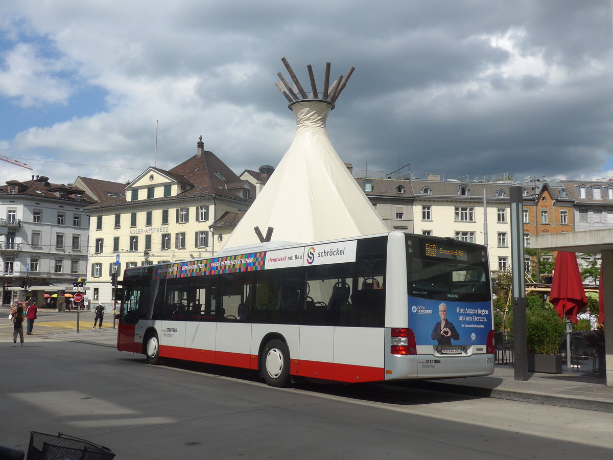 (218'262) - SW Winterthur - Nr. 241/ZH 526'241 - MAN (ex Nr. 232) am 28. Juni 2020 beim Hauptbahnhof Winterthur