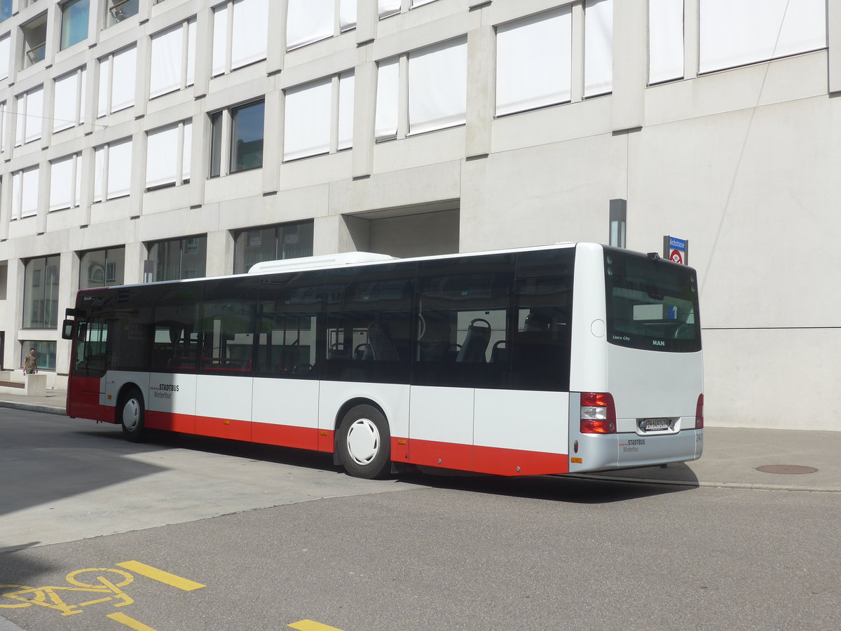 (218'264) - SW Winterthur - Nr. 247/ZH 649'247 - MAN am 28. Juni 2020 beim Hauptbahnhof Winterthur